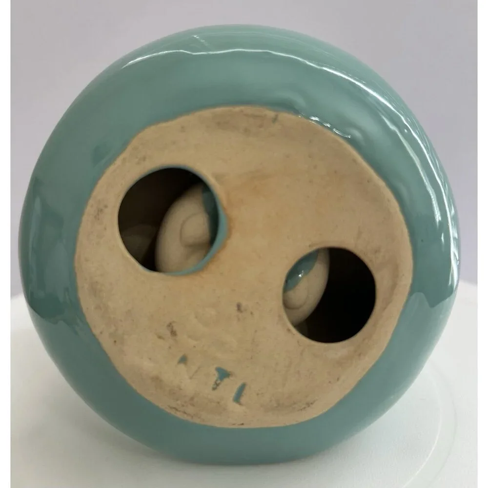 Vintage 99 INTL Lucky Bamboo Turquoise Vase Holder - Vase Not Included - Picture 5 of 8